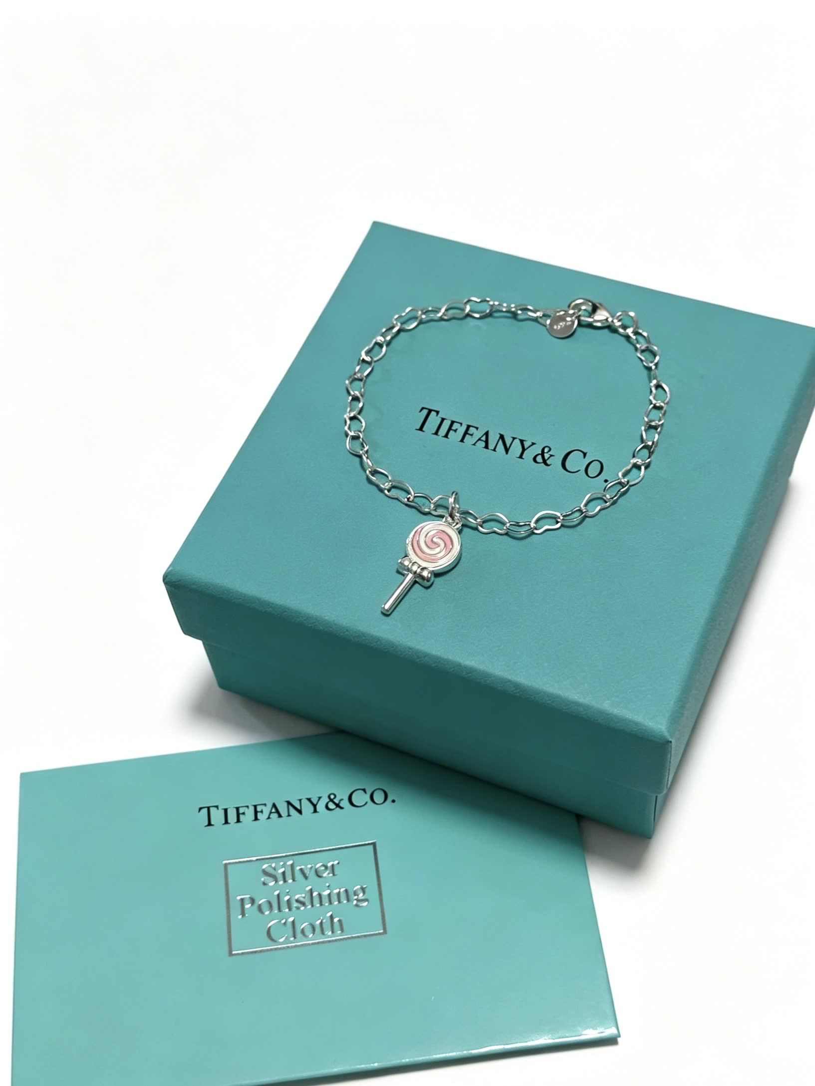 Tiffany & Co. Silver Lollipop Charm Bracelet